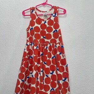 Hanna Andersson Red and White Casual Sundress Sleeveless Halter